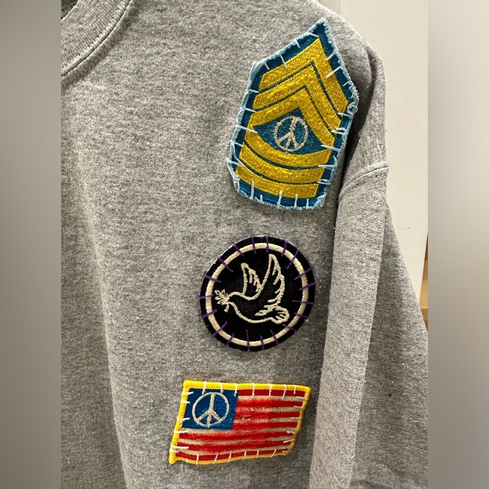Patchwork sweat top - Picture 2 of 5